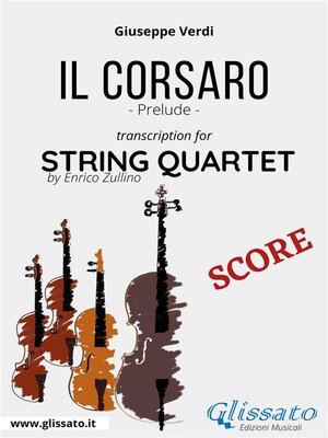 cover image of Il Corsaro (prelude) String Quartet--Score